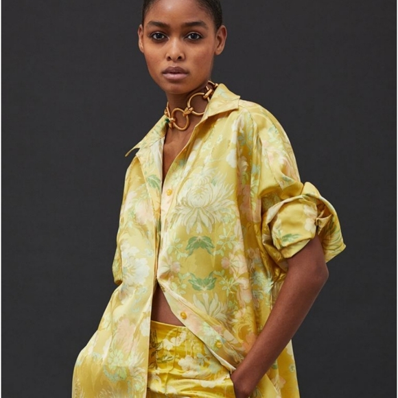 H&M Conscious Exclusive Jacquared Patterned Shirt - Picture 2 of 8